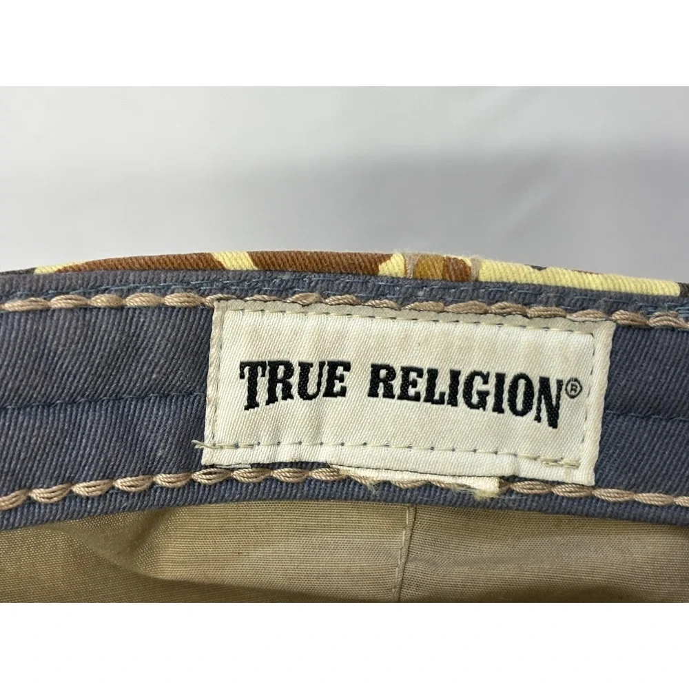 True‎ Religion Strap back Flat Cap Hat Mens Camo Duck Hunter Retro Vintage